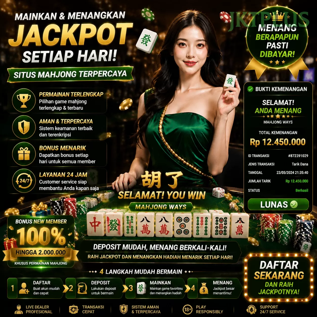 Ikon aplikasi jktplus resmi